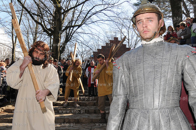W scenerii Kaszubskiej Golgoty zostala odegrana Inscenizacja...