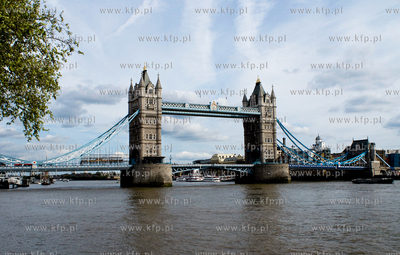 Tower Bridge - Most Wiezowy - most zwodzony w Londynie,...