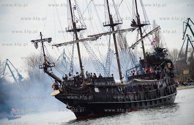 Gdansk. Nowy Port. Bitwa morska na Martwej Wisle na...