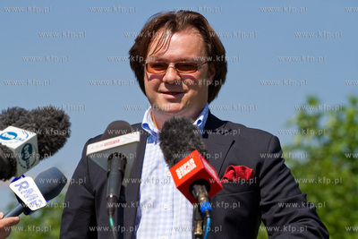 Gdansk, Rebiechowo. Konferencja prasowa dyrektora OLT...