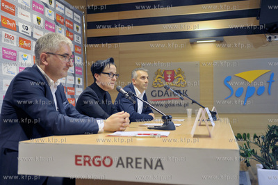 Hala Ergo Arena Gdansk/Sopot. Podpisanie umowy partnerskiej...