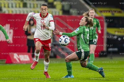 Mecz kobiecej reprezentacji Polski w piłce nożnej...