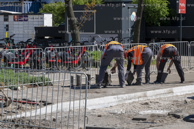 Gdańsk Brzeźno. Remont chodnika przy ul. Gdańskiej,...