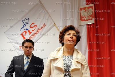 Posel Nelly Rokita w biurze poselskim Zbigniewa Kozaka...