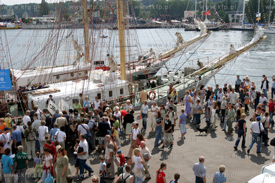 Regaty zaglowcow Cutty Sark w Gdyni. Basen Prezydencki...