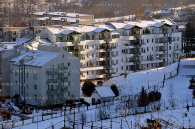 Osiedle Niedzwiednik zima w Gdansku. 03.01.2010 fot....