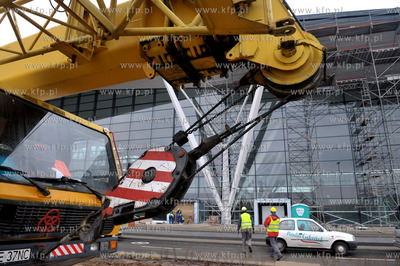 Gdansk, Rebiechowo. Prace wykonczeniowe terminala T2...
