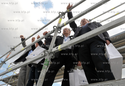 Gdansk, ul. Ku Ujsciu. Chrzest maszyny TBM, ktora otrzymala...