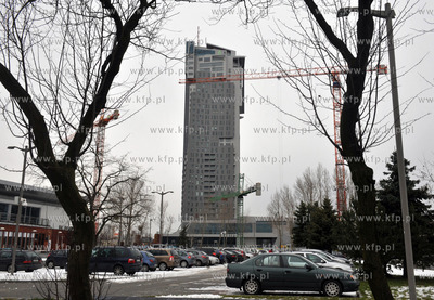 Gdynia. Wiezowiec See Tower i okolice skweru Kosciuszki....