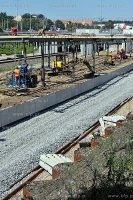 Budowa przystanu SKM Srodmiescie. 22.07.2014 fot. Maciej...