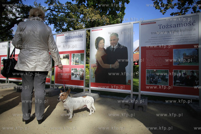 Sopot. Park im Marii i Lecha Kaczynskich. Wystawa pt....