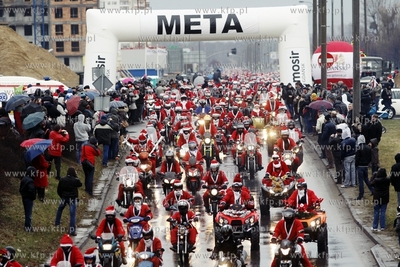 Gdansk Zaspa. Motocyklowa Parada Mikolajow. Jest to...