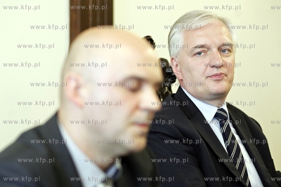 Gdansk. Sad Apelacyjny. Konferencja Ministra sprawiedliwosci...