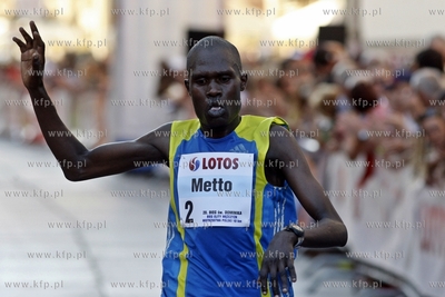 20. Bieg sw. Dominika w Gdansku. Bieg elity. Nz. Nigeryjczyk...