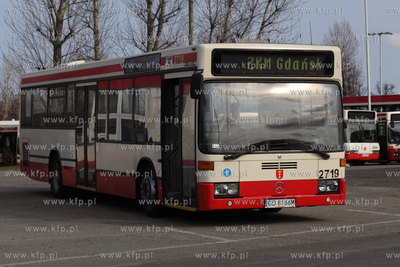 Zajezdnia autobusowa ZKM przy ul. Hallera w Gdańsku....