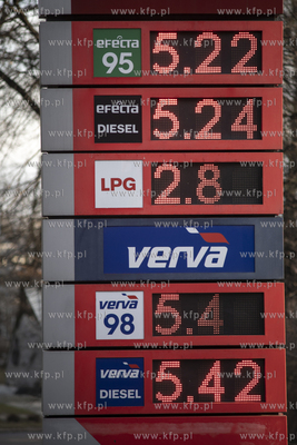 Stacja paliw ORLEN na ul. gen H. Dąbrowskiego w Gdańsku....