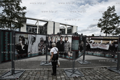 Wystawa pt. Solidarnosc Narodow, nieopodal Reichstagu,...