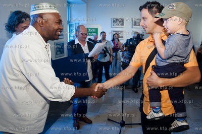 Gdansk. Nadbaltyckie Centrum Kultury. Uroczystosc wreczenia...