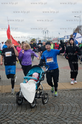 Gdynia. Skwer Kosciuszki. Start Biegu Niepodleglosci.
11.11.2013
fot....