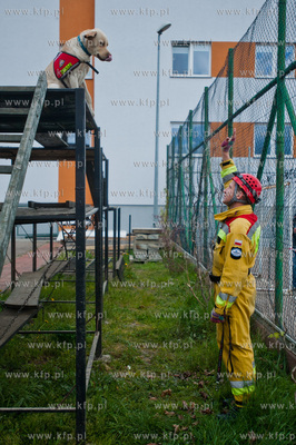 Gdansk Oliwa. Jednostka Strazy Pozarnej przy ul. Beniowskiego....
