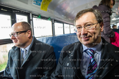 Gdansk. Pierwsza przejazdzka oryginalnego, amerykanskiego,...