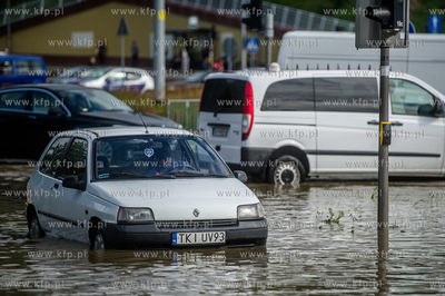 Gdańsk. Skutki silnych opadow, które przeszły nad...