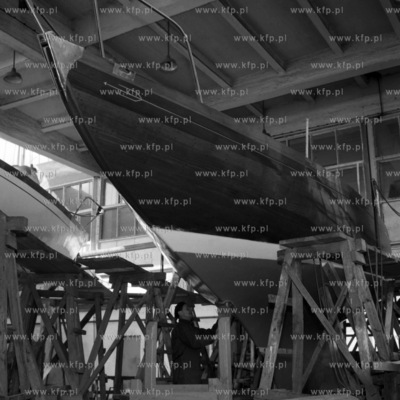 Budowa jachtu w stoczni jachtowej w Gdańsku. 
03.1967
0000622z_marzec1967
Fot....