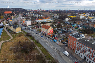 Panorama Gdańska. Widok na Kanał Raduni i Trakt Św....