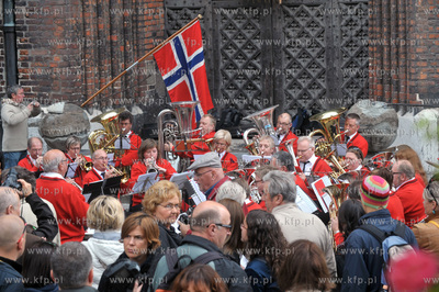 Swieto ulicy Mariackiej w Gdansku. Koncert norweskiej...