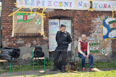 Gdansk Orunia. Akcji malowania scian tunelu na ul....