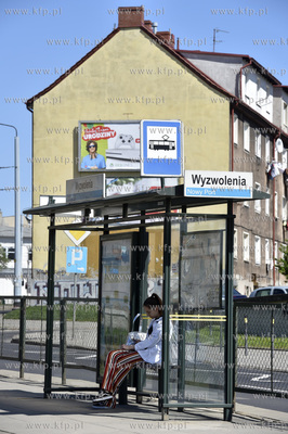 Gdańsk Nowy Port. Przystanek tramwajowy Wyzwolenia...