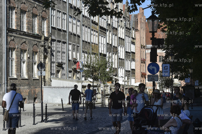 Gdańsk Głowne Miasto. Ulica Świętego Ducha, 5.07.2018...