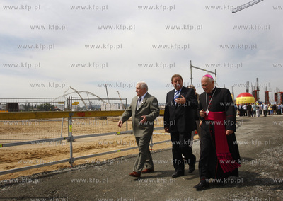 Gdansk Letnica. Ceremonia wmurowania kamienia wegielnego...