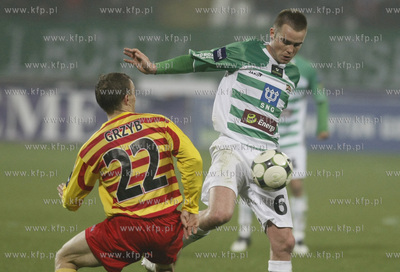 Gdansk. Mecz 1/2 finalu Remes Pucharu Polski w pilce...