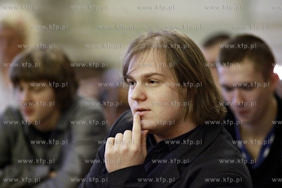 Gdansk. Pierwsze posiedzenie Mlodzieżowej Rady Miasta,...