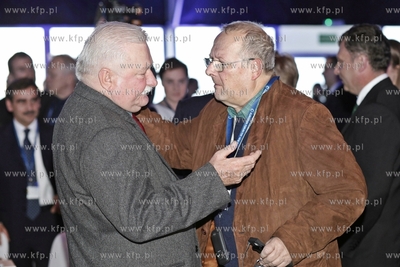 Europejskie Forum Nowych Idei w Sopocie. Nz. Lech Walesa...