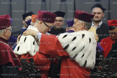 Aula wydziału Prawa i Administracji Uniwersytetu Gdańskiego....