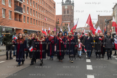 Gdańsk. Parada z okazji Narodowego Święta Niepodległości....
