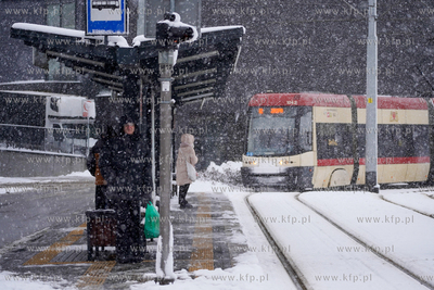 Zima z Gdańsku. Pętla Siedlce. Komunikacja miejska...