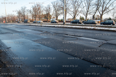 Ul. Hallera w Gdańsku Wrzesczu przed planowanym remontem....