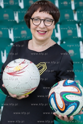 Drużyna piłkarek Biało-Zielone Lechia Gdańsk. Nz....