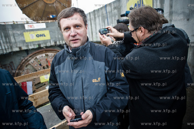 Gdansk. Powstajacy Wezel Marynaki Polskiej. Uroczystosc...