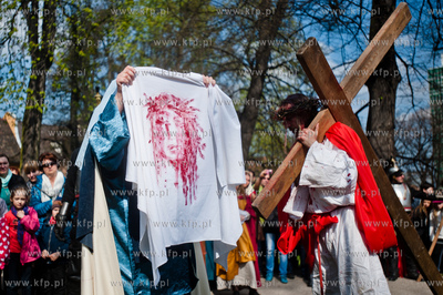 Wielki Piatek. Misterium Meki Panskiej na ulicach Gdanska....