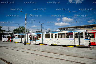 Gdansk. Wrzeszcz. Zajezdnia tramwajowa Zakladu Komunikacji...