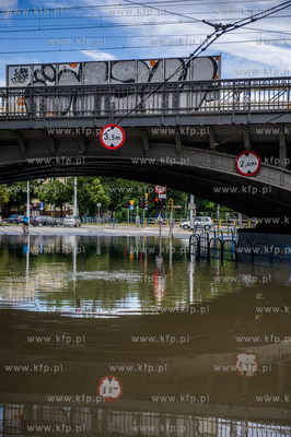 Gdańsk. Skutki silnych opadow, które przeszły nad...