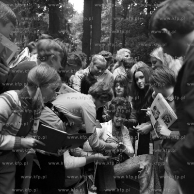 X Miedzynarodowy Festiwal Piosenki w Sopocie. Na zdjeciu...