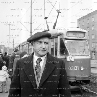 Teodor Meus, motorniczy, ktory poprowadzil pierwszy...