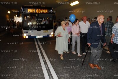 Otwarcie tunelu pod deptakiem ul. Bohaterow Monte Cassino...