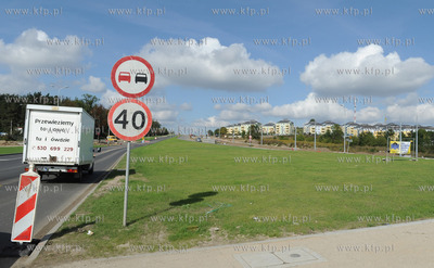 Gdansk. Budowa ulicy Nowej Lodzkiej w Gdansku. 21.09.2011...