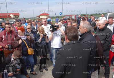Grzechotki. Polsko - rosyjskie przejscie graniczne....